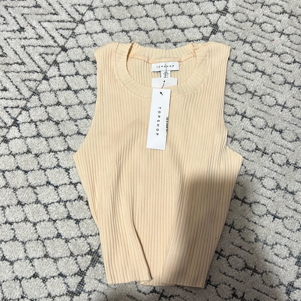 Topshop, tank, light yellow color
